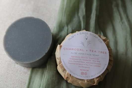 Charcoal + Tea Tree Face Soap