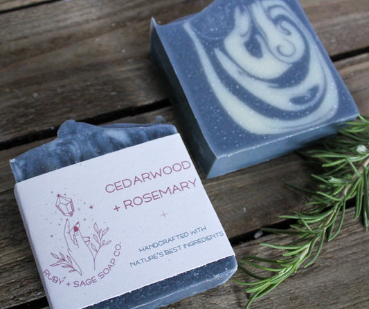 Cedarwood + Rosemary Bar Soap